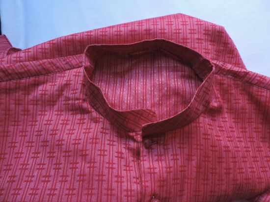 Imagen de Camisa Larga Tipo Árabe Talla L O Xl Hombre Rojo Larga