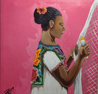 Imagen de Obra decorativa ''MESTIZA  MAYA''