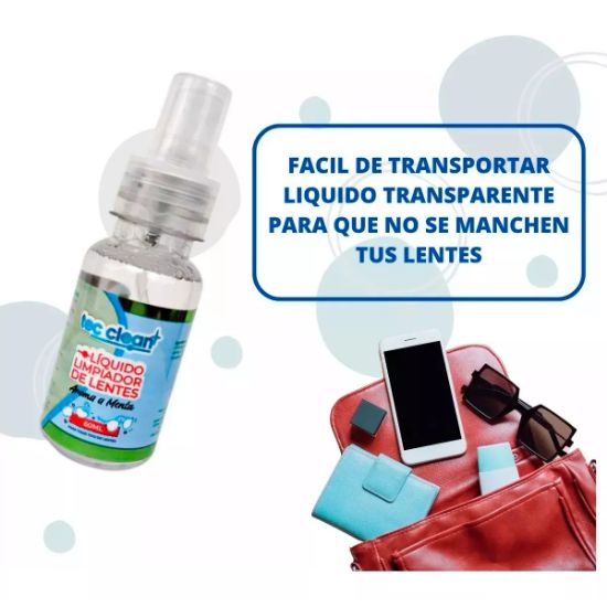 Imagen de Paquete 12 Limpia Lentes y Pantalla Celular Tec Clean 60ml