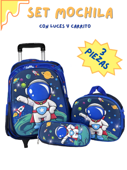 Imagen de Mochilas Infantiles 3D con carrito