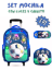 Imagen de Set de mochila 3 piezas, con luces y carrito.