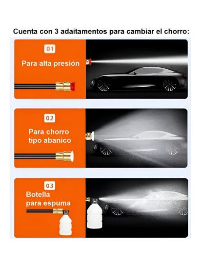 Imagen de Hidrolavadora Electrica Para Lavado de Autos Jardin Portatil