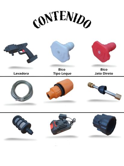 Imagen de Hidrolavadora Electrica Para Lavado de Autos Jardin Portatil