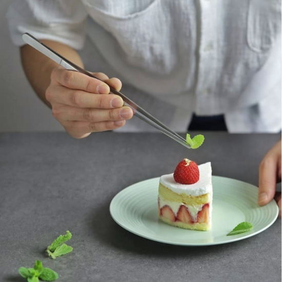 Imagen de 5 Pinzas De Precision Rectas Para Chef Acero Inoxidable 25 cm