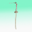 Imagen de 1 Espada Larga Sable M1 55x 20 mm C.Plata en Arete Alta Durabilidad  CUPF&=