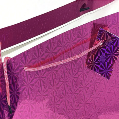 Imagen de 12 Bolsas De Regalo Papel Holograma Metalizado