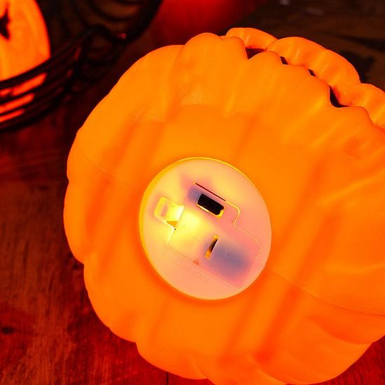 Imagen de 12 Luz de vela LED parpadeante de Halloween, decoración de ambiente para fiesta de Halloween