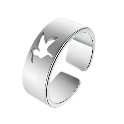 Imagen de  1 Anillo ACERO Colibri Gr. M3G Ajustable Acero Color Plata Alta  Durabilidad LOPI/$
