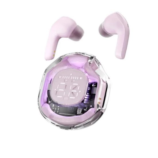 Imagen de Audífonos verde audio inalámbricos Bluetooth pantalla deportivos juegos manos libres táctil led luz