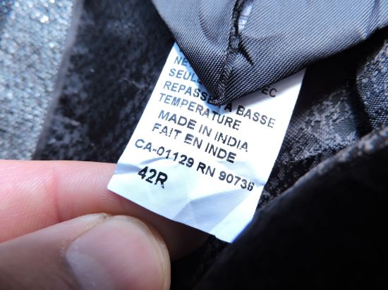 Imagen de Saco Tallia Talla 42r Hombre Original Gris Brilloso