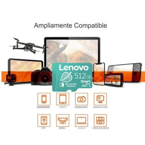 Imagen de Lenovo tarjeta memoria Micro TF SD alta velocidad 512GB usb Ps5 gamer