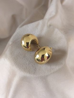 Imagen de Arete Media Luna Inflada