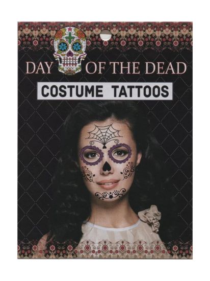 Imagen de 12 Tatuajes Temporales de Catrinas para Día de Muertos