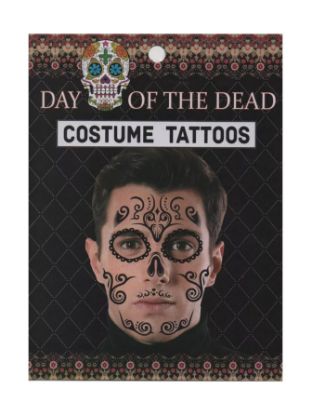 Imagen de 12 Tatuajes Temporales de Catrinas para Día de Muertos