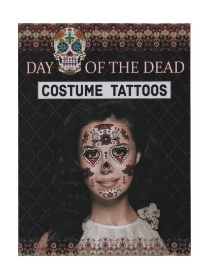 Imagen de 12 Tatuajes Temporales de Catrinas para Día de Muertos