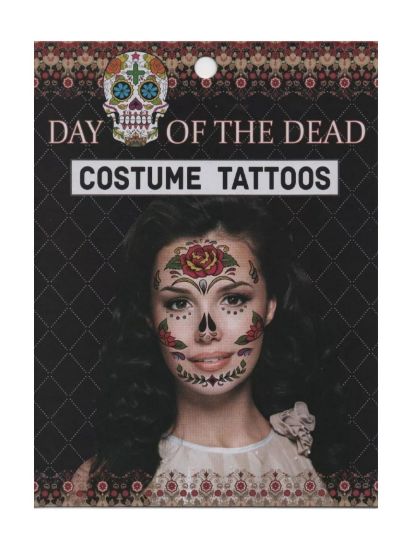 Imagen de 12 Tatuajes Temporales de Catrinas para Día de Muertos