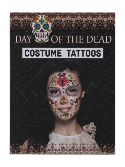 Imagen de 12 Tatuajes Temporales de Catrinas para Día de Muertos