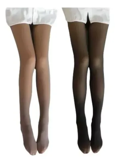 Imagen de Medias Termicas Mujer Leggins Afelpados 6pcs