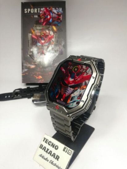 Imagen de Reloj Inteligente Militar KR82 AMOLED Sumergible con Linterna para Hombre