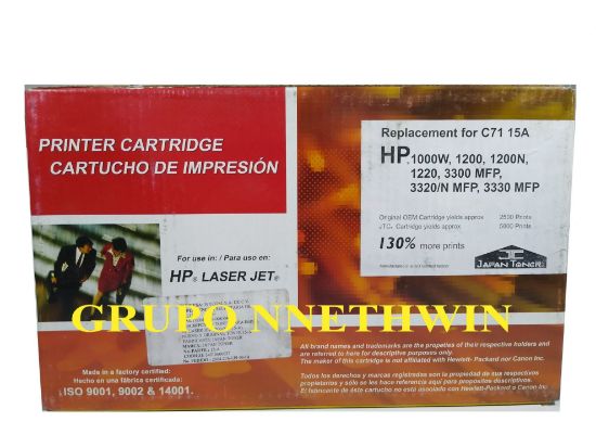 Imagen de Japan Tóner Cartridge, compatible con HP LaserJet 15A C7115A, negro
