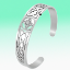Imagen de 1 Brazalete CURADO Ajustable de ACERO Nudo de Bruja M3 Color Plata Espesor de 2 mm Alta Durabilidad para Uso Rudo LOPI/$