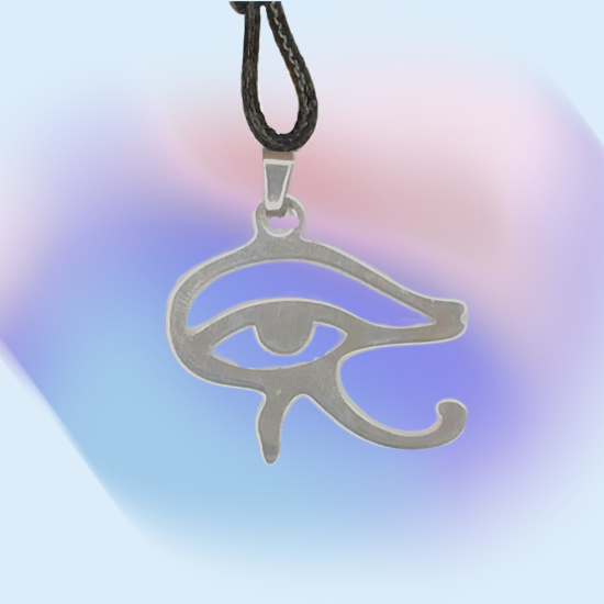 Imagen de 1 Dije Acero Inoxidable Ojo Horus mediano 25x20mm AJUSTABLE CURADO Talisman Protector X Excelencia Alta Durabilidad de Uso Rudo LOPI/$