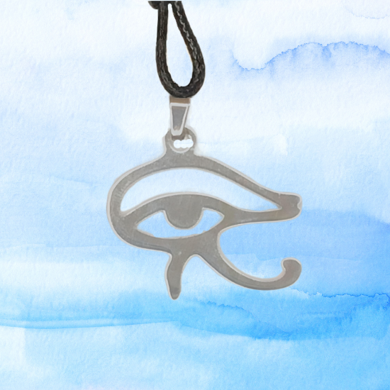 Imagen de 1 Dije Acero Inoxidable Ojo Horus mediano 25x20mm AJUSTABLE CURADO Talisman Protector X Excelencia Alta Durabilidad de Uso Rudo LOPI/$