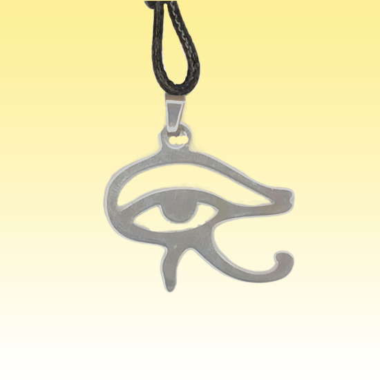 Imagen de 1 Dije Acero Inoxidable Ojo Horus mediano 25x20mm AJUSTABLE CURADO Talisman Protector X Excelencia Alta Durabilidad de Uso Rudo LOPI/$