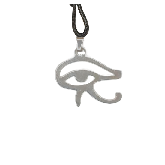 Imagen de 1 Dije Acero Inoxidable Ojo Horus mediano 25x20mm AJUSTABLE CURADO Talisman Protector X Excelencia Alta Durabilidad de Uso Rudo LOPI/$