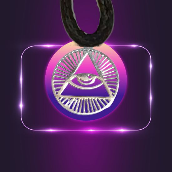 Imagen de 1 Dije Acero Inoxidable Ojo de Dios Protector Mediano 20x20mm AJUSTABLE CURADO Poderoso Talisman Protector X Excelencia Alta Durabilidad de Uso Rudo LOPI/$
