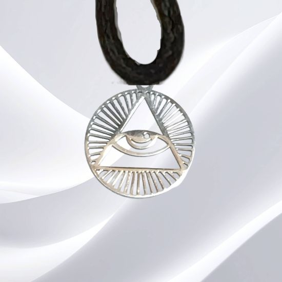 Imagen de 1 Dije Acero Inoxidable Ojo de Dios Protector Mediano 20x20mm AJUSTABLE CURADO Poderoso Talisman Protector X Excelencia Alta Durabilidad de Uso Rudo LOPI/$