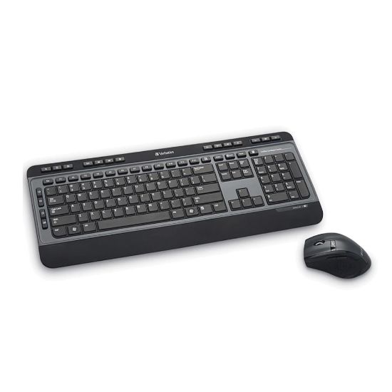 Imagen de Combo Inalámbrico de Teclado Multimedia y Mouse de 6 Botones Verbatim 99788
