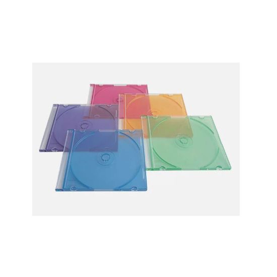 Imagen de Paquete de 50 Estuches De Colores Para CD/DVD Verbatim