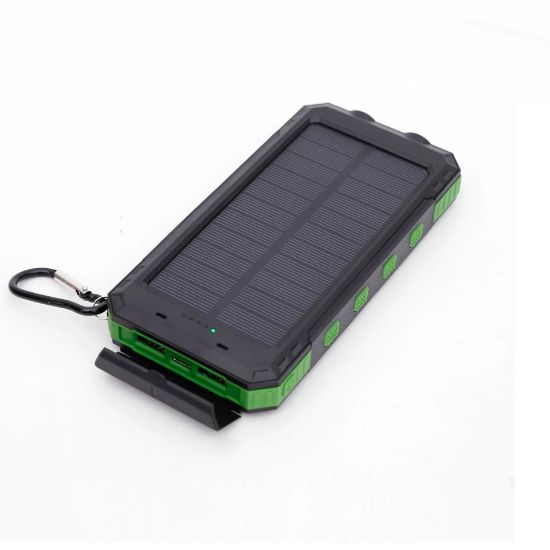 Imagen de Banco de energía Solar verde recargable pesca energía respaldo portátil aire libre 100000mAh