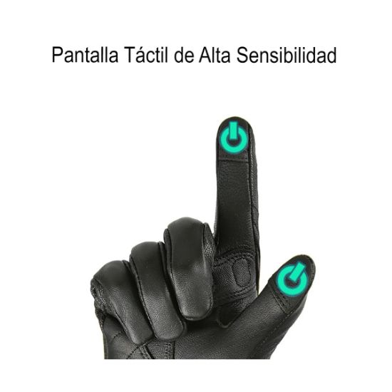 Imagen de Guante carreras cuero rosa impermeable cabra transpirable moto ciclismo protección deportiva mujer