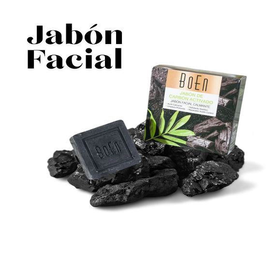 Imagen de Jabón Facial Calmante De Carbón Activado Boen