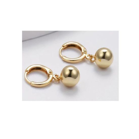 Imagen de Aretes Doradas Bolas