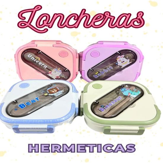 Imagen de Divertida Lonchera Hermética con Aza
