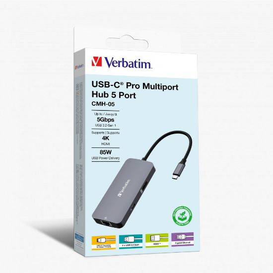 Imagen de Hub Multipuerto USB-C Pro 5 Puertos
