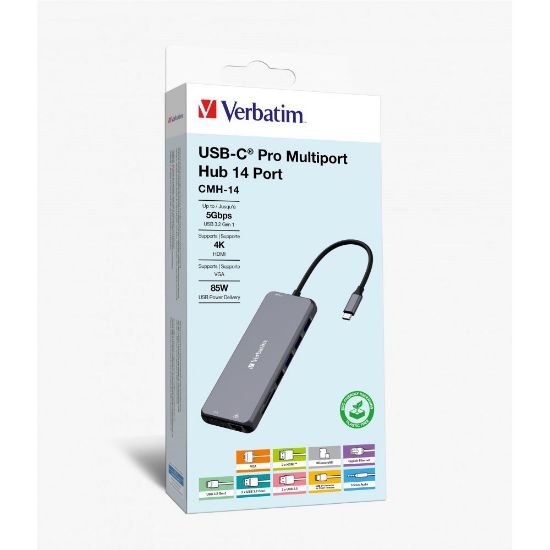 Imagen de Hub Multipuerto USB-C Pro 14 Puertos