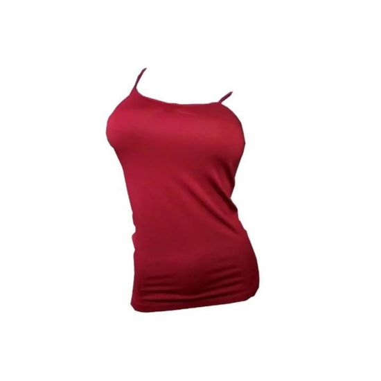 Imagen de Playera de Tirantes Tipo Licra Vino Unitalla 