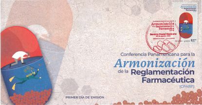 Imagen de Timbre postal: Conferencia Panamericana para la Armonización de la Reglamentación Farmacéutica (CPARF)