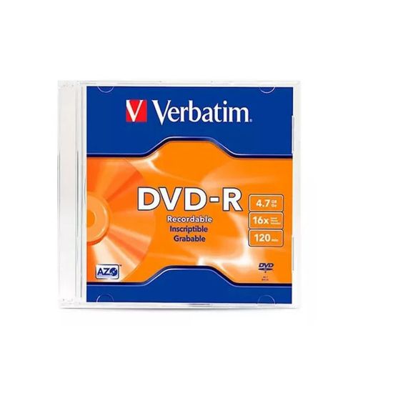 Imagen de DVD-R 16X 4.7GB Virgen Sobre Individual Verbatim 97323