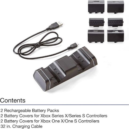 Imagen de Soporte De Carga Doble Para Controles Inalámbricos De Xbox