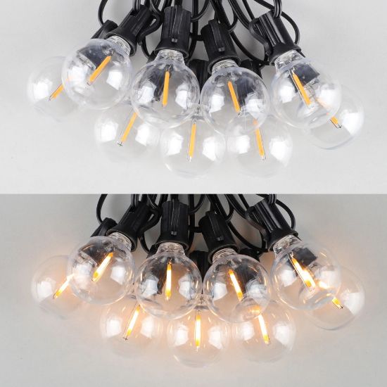 Imagen de Guirnalda tira luces 7.6M exteriores bombilla Led impermeable inastillable cadena decoración Patio