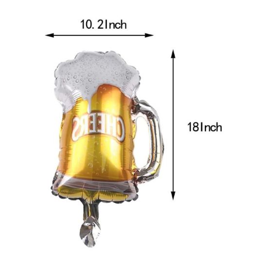 Imagen de Kit de Globos Metalicos Cumpleaños Tarro Cerveza