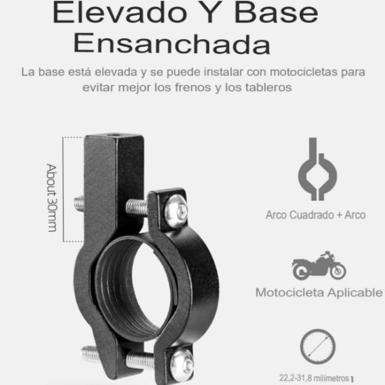 Imagen de Soporte teléfono iphone bicicleta aleación rojo cel navegación GPS metálico moto auto deporte
