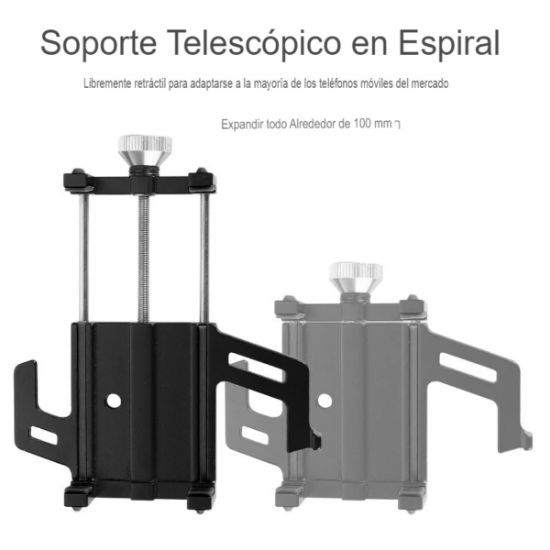 Imagen de Soporte teléfono iphone bicicleta aleación rojo cel navegación GPS metálico moto auto deporte