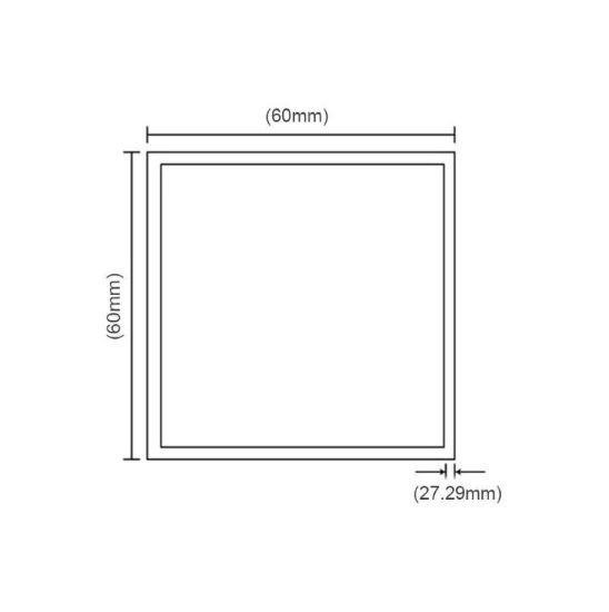 Imagen de Paneles Planos LED 600mm x 600mm Con Iluminación En Los Cantos 4000K, 40W