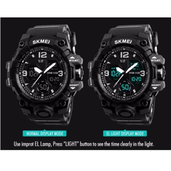 Imagen de Relojes deportivos rojo led hombre mujer cronógrafo Digital pantalla doble hora resistente al agua